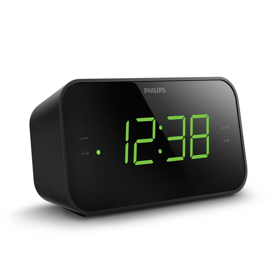 Philips TAR3306 Clock Radio - Black