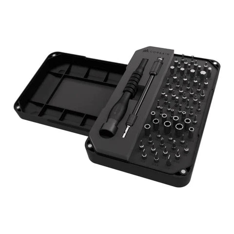 CORSAIR PC DIY Precision Toolkit - PC; Electronics Repair Kit - 65 Screw Bits - Extension rod - Magnetized Tray - TecAfrica Solutions