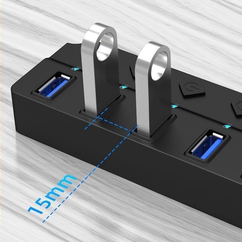 Green Lyca 7 in 1 USB 3.0 Hub