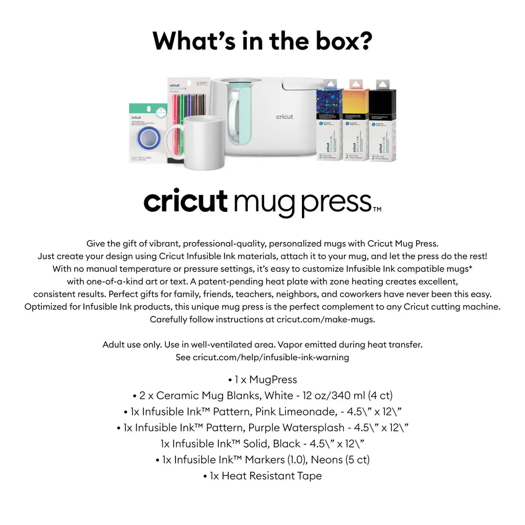 Cricut Mugpress Starter Bundle