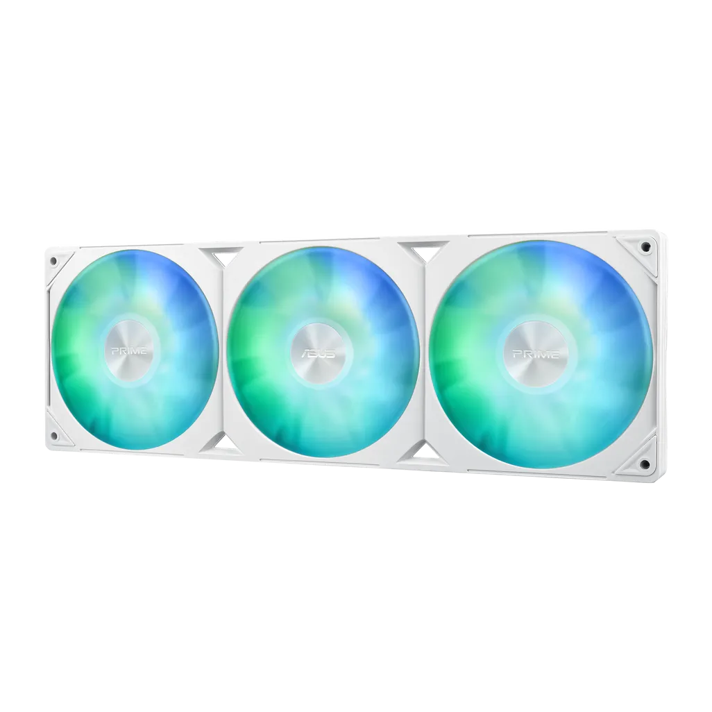 ASUS Prime LC 360 ARGB White Edition, All-in-one liquid cooler, 12 cm, 34 sone, White