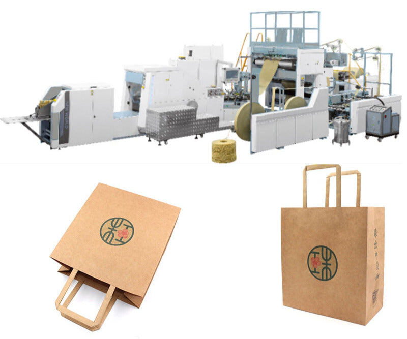 Automatic Flat Paper Bag Handle Making Combi Pasting Machine - TecAfrica Solutions