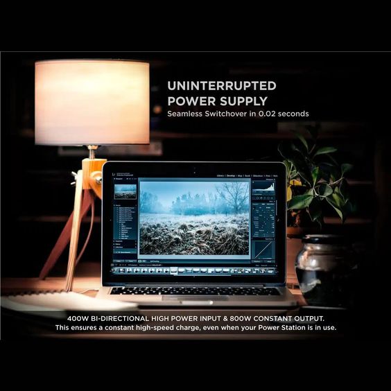 RED-E Portable Power Station 512 (Output 800w-512Wh) with UPS Functionality