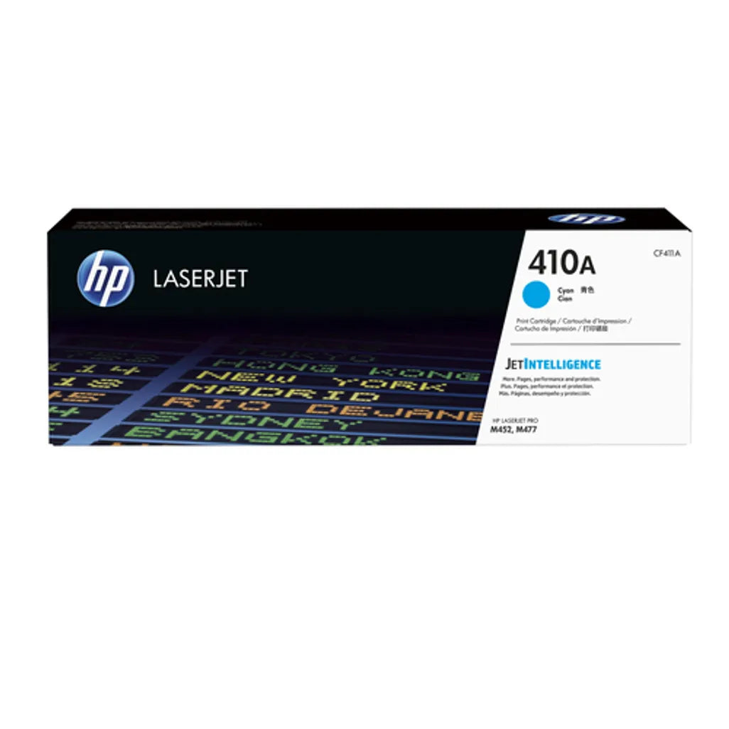 HP 410A Cyan Original LaserJet Toner Cartridge;2;300 pages. (Color LaserJet Pro M452/MFP M477)