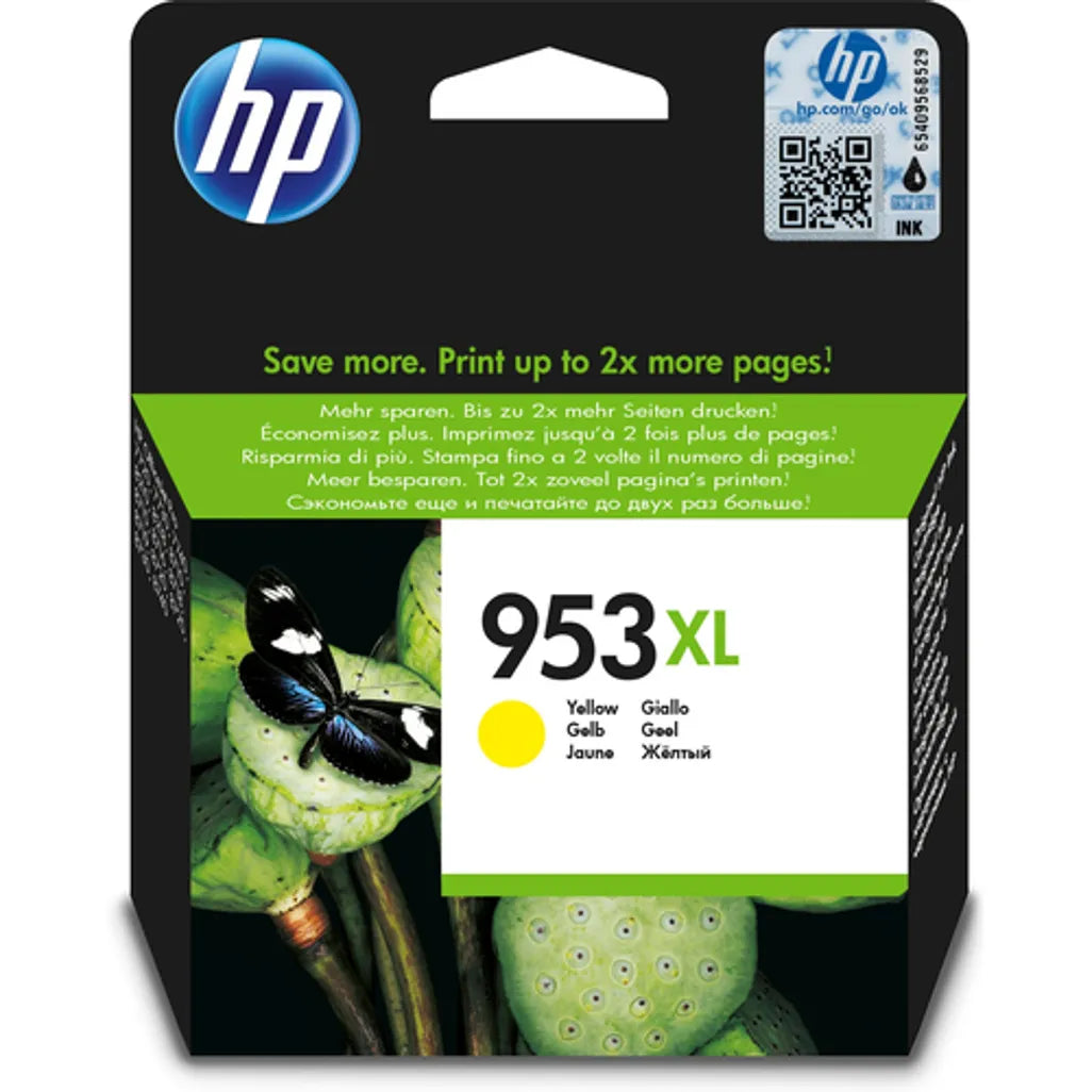 HP 953XL High Yield Yellow Original Ink Cartridge;1;600 pages