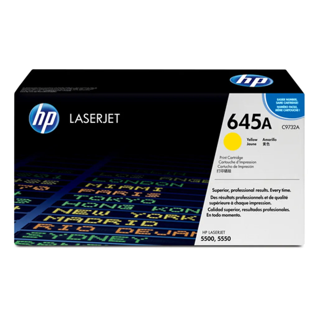 HP 645A CLJ 5500 YELLOW PRINT TONER CARTRIDGE