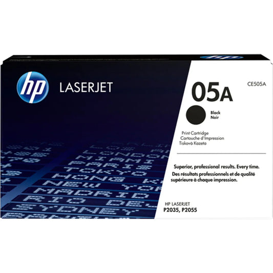 HP 05A Black Original LaserJet Toner Cartridge;2;300 pages.. ( Mono LaserJet P2055).