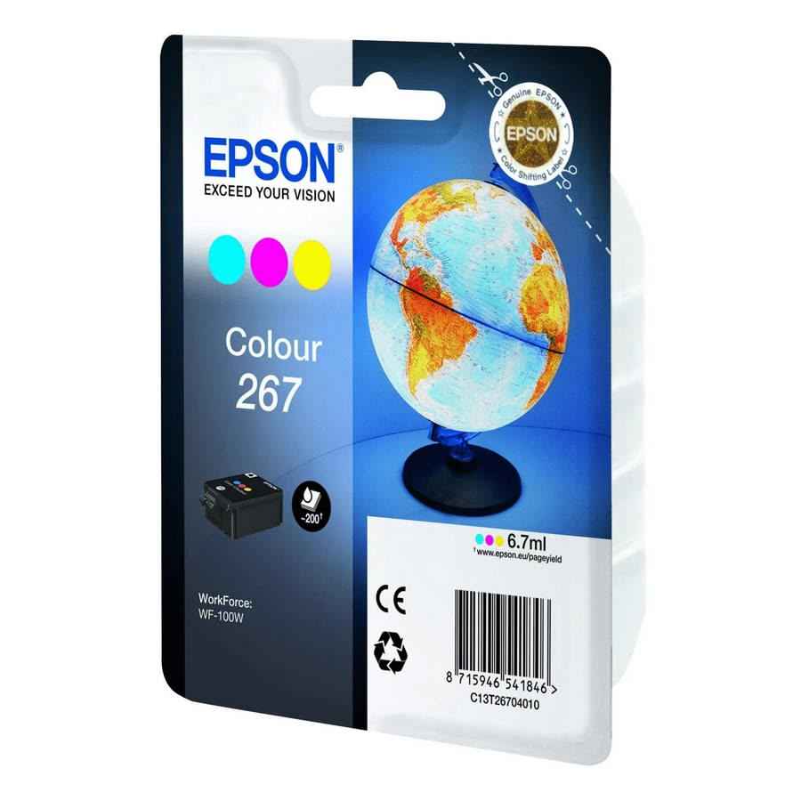 Epson 267 Color Cyan, Magenta, Yellow Printer Ink Cartridge OriginalSingle-pack