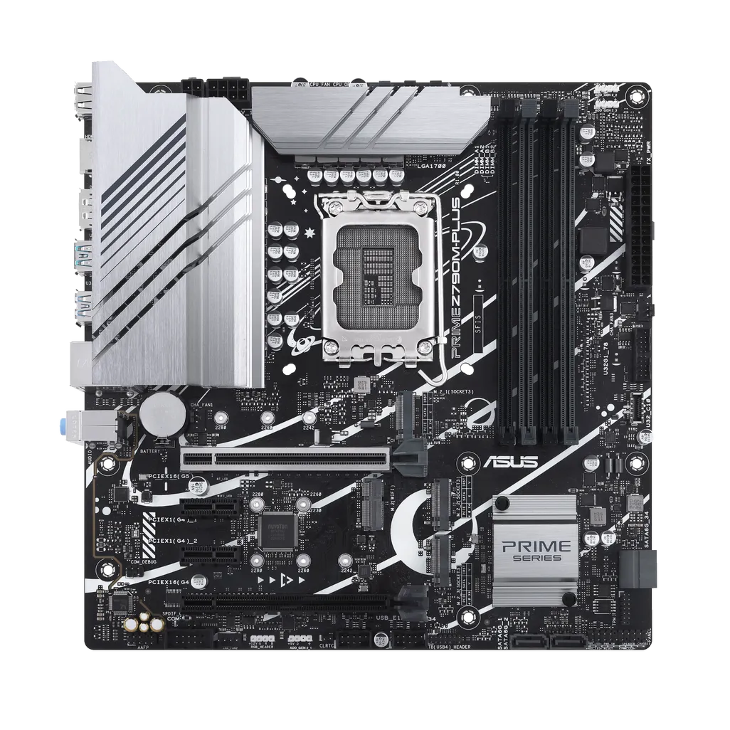 ASUS PRIME Z790M-PLUS, Intel, LGA 1700, Intel® Celeron®, Intel® Core™ i3, Intel® Core™ i5, Intel® Core™ i7, Intel® Core™ i9,..., DDR5-SDRAM, 128 GB, DIMM