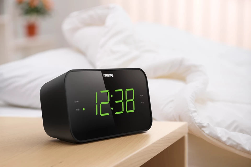 Philips TAR3306 Clock Radio - Black