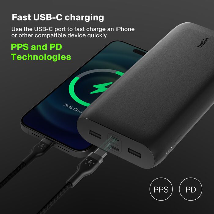 32W PD PPS 4-Port Power Bank 26K
