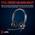 POLY BLACKWIRE 3320 USB-A+C HEADSET