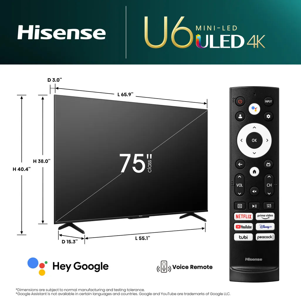 HISENSE LEDN75U6K