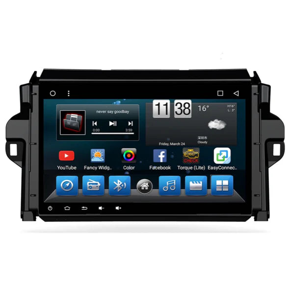 Toyota Fortuner (2016+) 10.1-Inch Android Headunit – 2GB RAM + 64GB Storage, Wireless CarPlay & Android Auto with Factory Fitted Reverse Camera