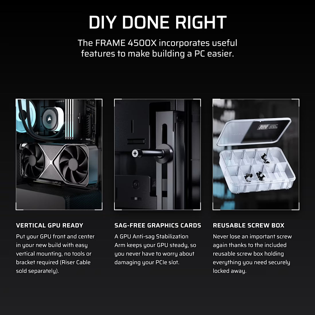 FRAME 4500X LX-R RGB iCUE LINK Panoramic Glass Mid-Tower PC Case