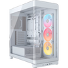 FRAME 4500X LX-R RGB iCUE LINK Panoramic Glass Mid-Tower PC Case - White