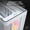 FRAME 4500X LX-R RGB iCUE LINK Panoramic Glass Mid-Tower PC Case - White