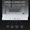 FRAME 4500X LX-R RGB iCUE LINK Panoramic Glass Mid-Tower PC Case - White
