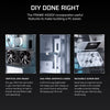 FRAME 4500X LX-R RGB iCUE LINK Panoramic Glass Mid-Tower PC Case - White