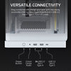 FRAME 4500X RS-R ARGB Panoramic Glass Mid-Tower PC Case - White