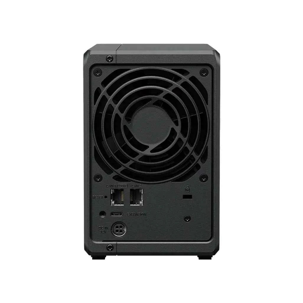 Synology DS725+ 2 Bay NAS AMD Ryzen R1600 2C CPU 4 GB DDR4 ECC SODIMM (2 RAM slots) 1 x RJ-45 1GbE 1 x RJ-45 2.5GbE