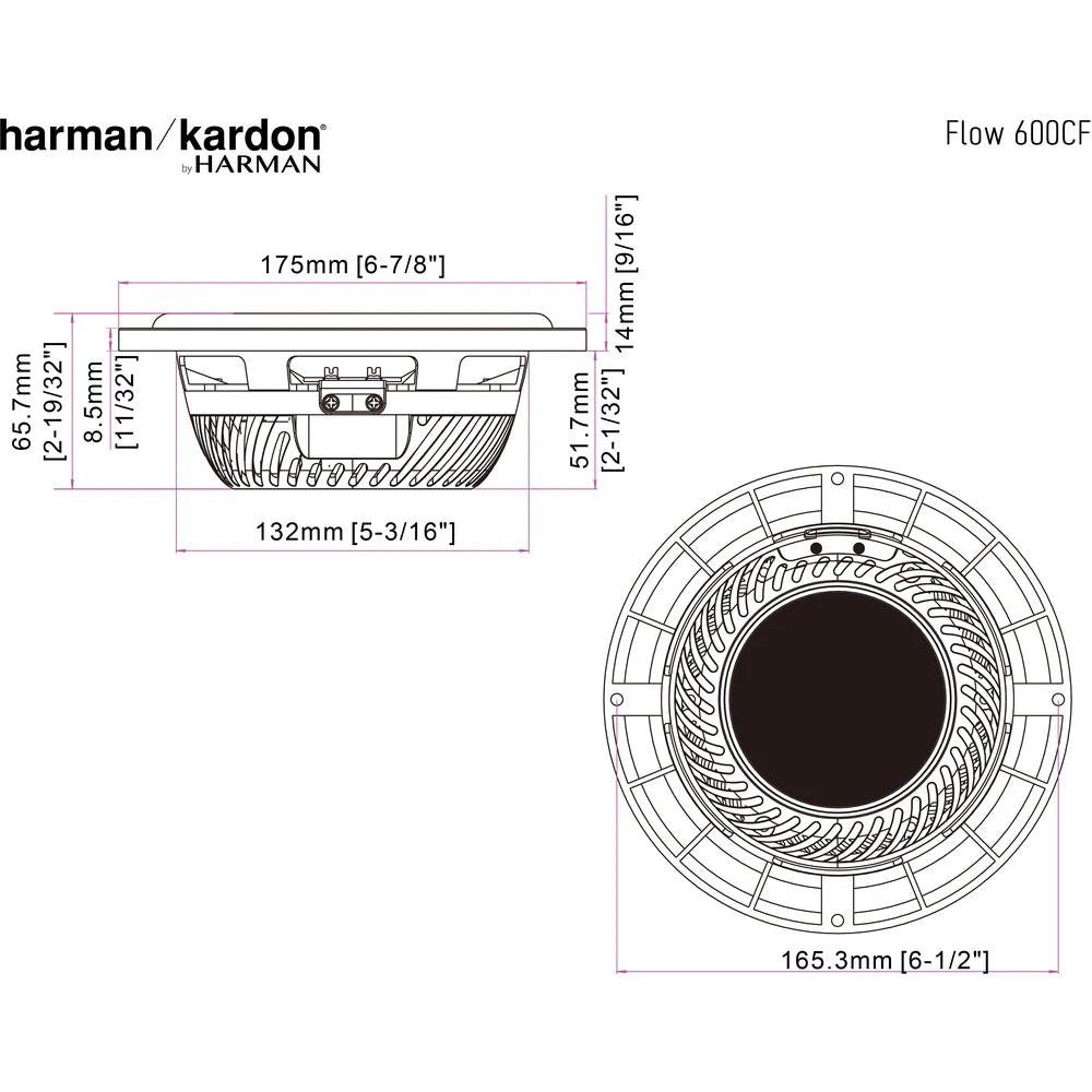 Harman   Kardon   Flow   600CF   6.5"Component   System   (No   Grill)