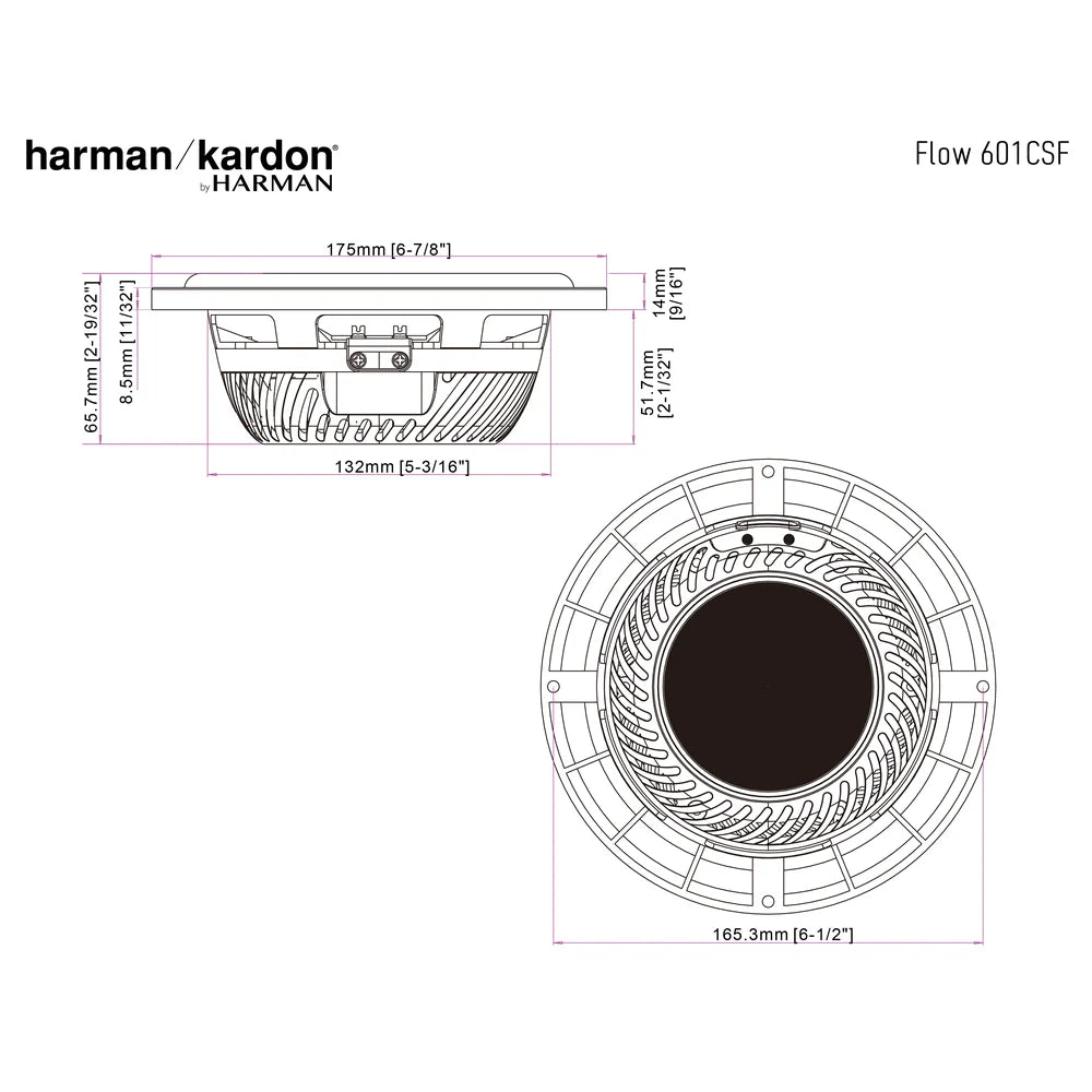 Harman   Kardon   Flow   601CFS   6.5"Component   System   (No   Grill)