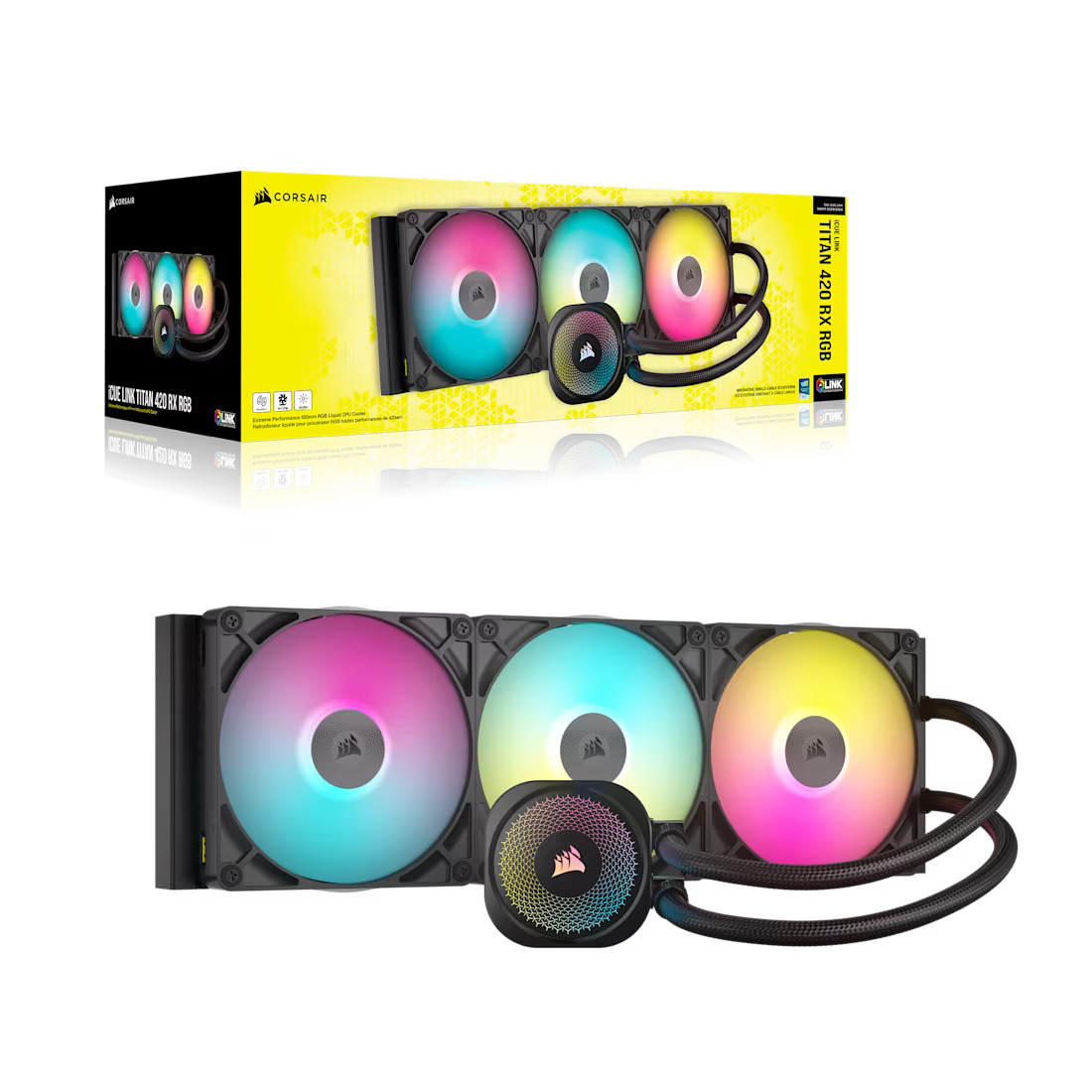 iCUE LINK TITAN 420 RX RGB AIO Liquid CPU Cooler