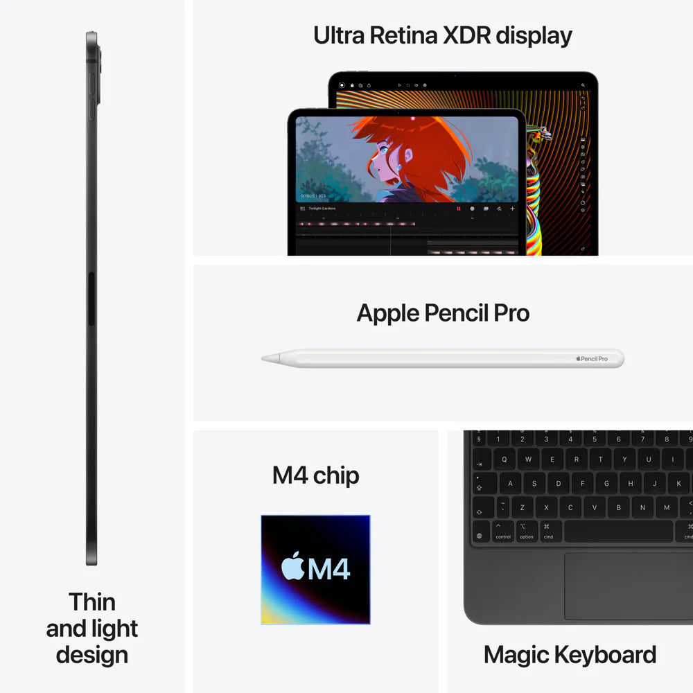 iPad Pro|M4 - 11-inch Wi-Fi 512GB Space Black - Standard Glass