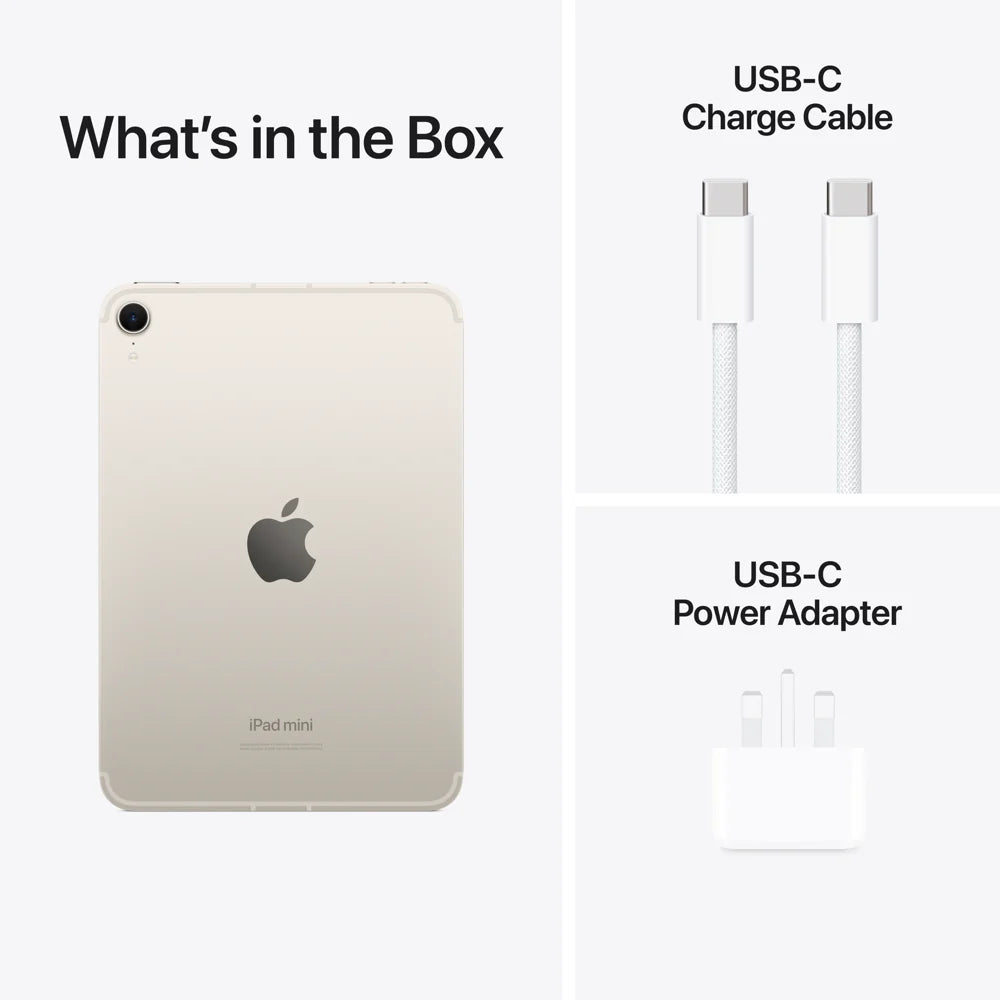 iPad mini Wi-Fi + Cellular 256GB - Starlight