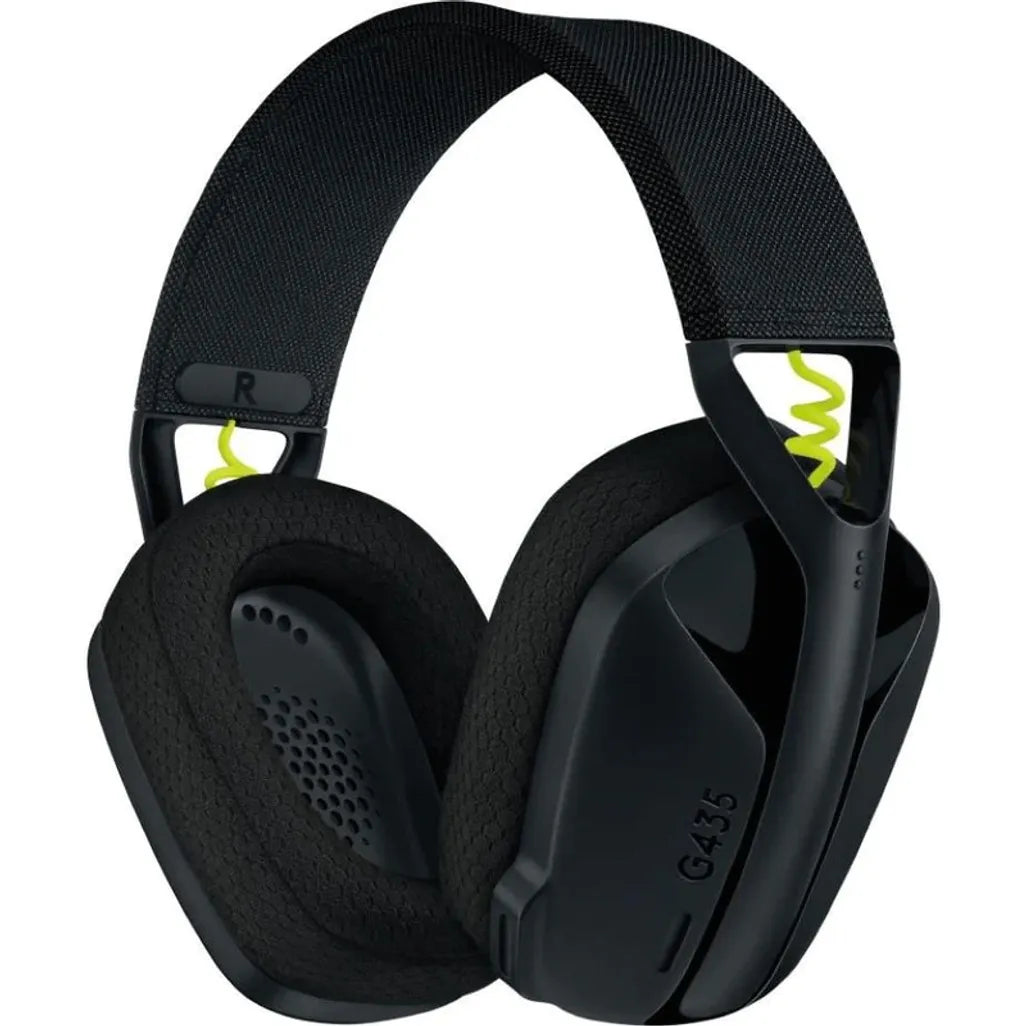 LOGITECH G435 LIGHTSPEED WIRELESS GAMING HEADSET WITH BT - BLACK & YELLOW