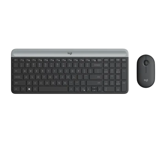 Logitech - MK470 Wireless Keyboard and Mouse Combo - Graphite