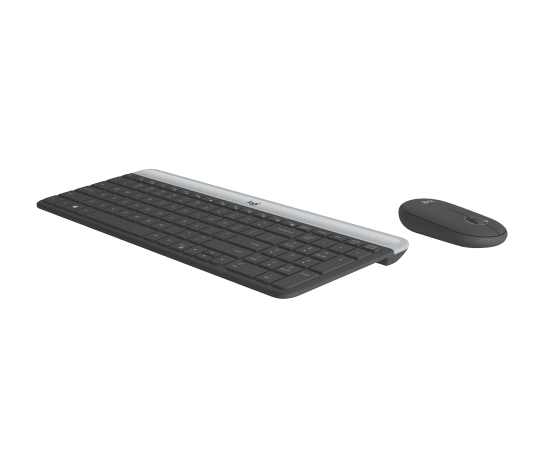 Logitech - MK470 Wireless Keyboard and Mouse Combo - Graphite