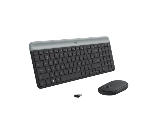 Logitech - MK470 Wireless Keyboard and Mouse Combo - Graphite