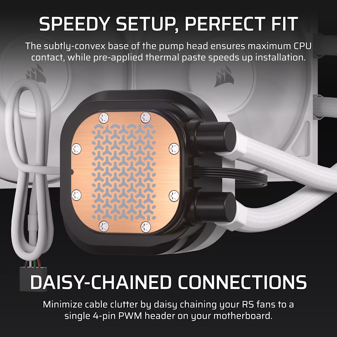 NAUTILUS 240 RS LCD Liquid CPU Cooler - White