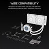 NAUTILUS 240 RS LCD Liquid CPU Cooler - White