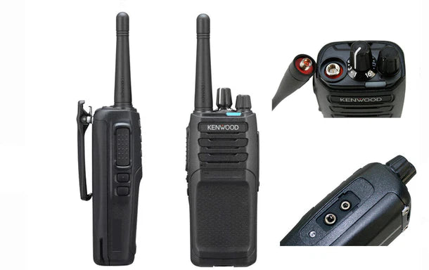 Kenwood NX1200Ne3 | NX1300Ne3 Analog &amp; Digital Portable Two-Way Radio complete with battery, antenna &amp; charger.