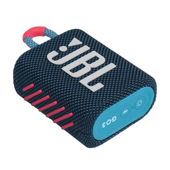 JBL Go 3 Portable Waterproof Bluetooth Speaker Blue/Pink