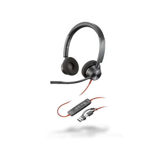 POLY BLACKWIRE 3320 USB-A+C HEADSET