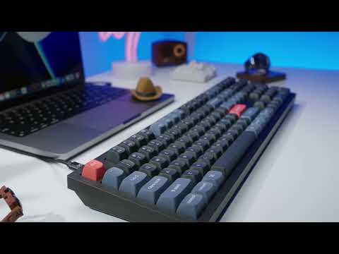 Keychron Q6 100% Red G Pro Switches Aluminium RGB Wired Keyboard - Blue