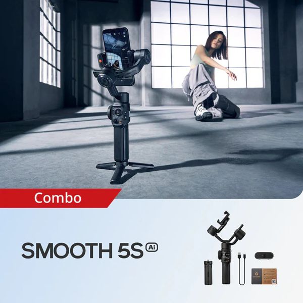 Zhiyun Smooth 5S AI Gimbal Stabilizer Combo