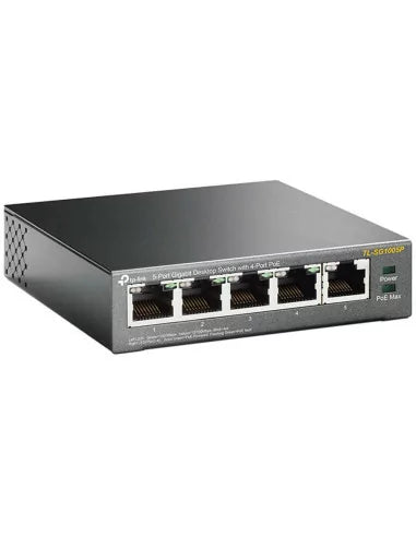 TP-Link 5-Port Gigabit Desktop Switch with 4-Port PoE+ | TL-SG1005P