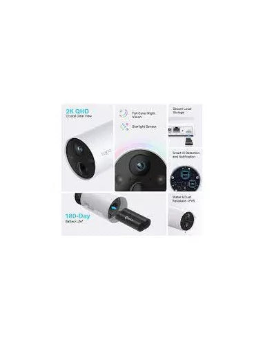 TP-Link Tapo Smart Battery Powered Security Camera Kit | Tapo C420S2