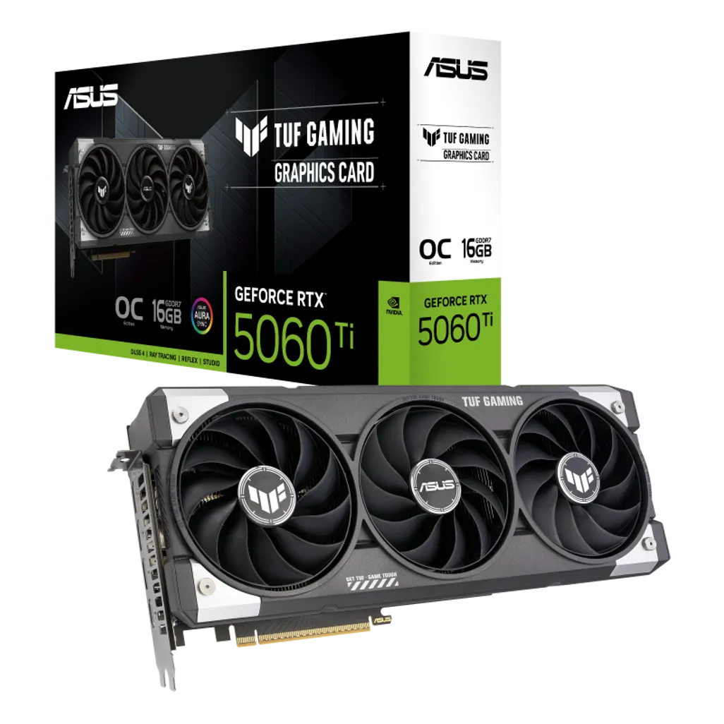 ASUS TUF Gaming GeForce RTX 5060 Ti 16GB GDDR7 OC Edition (TUF-RTX5060TI-O16G-GAMING)