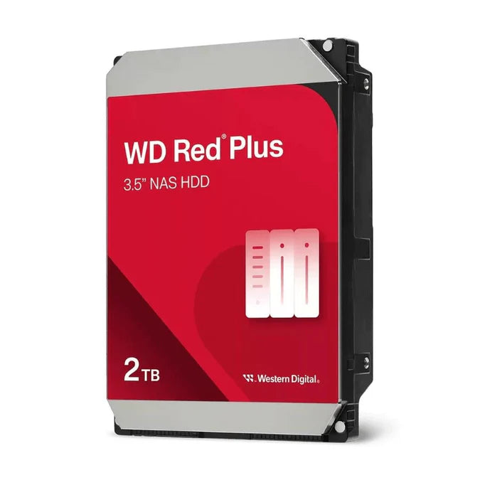 Western Digital WD Red Plus WD20EFPX 2 TB Hard Drive - 3.5'' Internal - SATA (SATA/600)