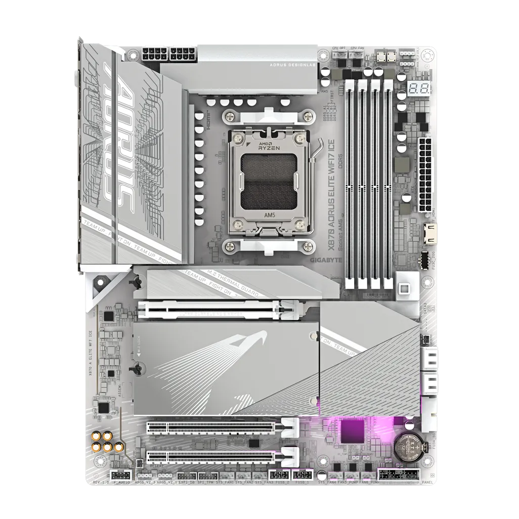 GIGABYTE Aorus AMD X870 Chipset for AMD AM5; 4x DDR5; 4x M2; 2x HDMI (1x Front)/2 x USB4® USB Type-C®; ATX.