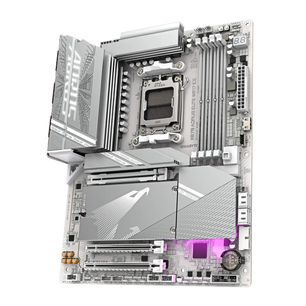 GIGABYTE Aorus AMD X870 Chipset for AMD AM5; 4x DDR5; 4x M2; 2x HDMI (1x Front)/2 x USB4® USB Type-C®; ATX.