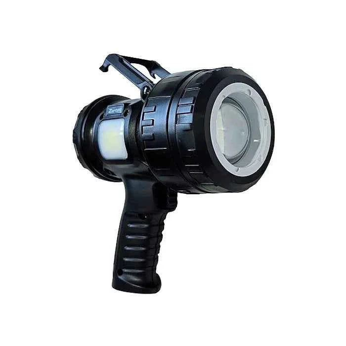 Zartek ZA-871 Handheld Rechargeable LED Spotlight - 1200 Lumen, 850m, Black
