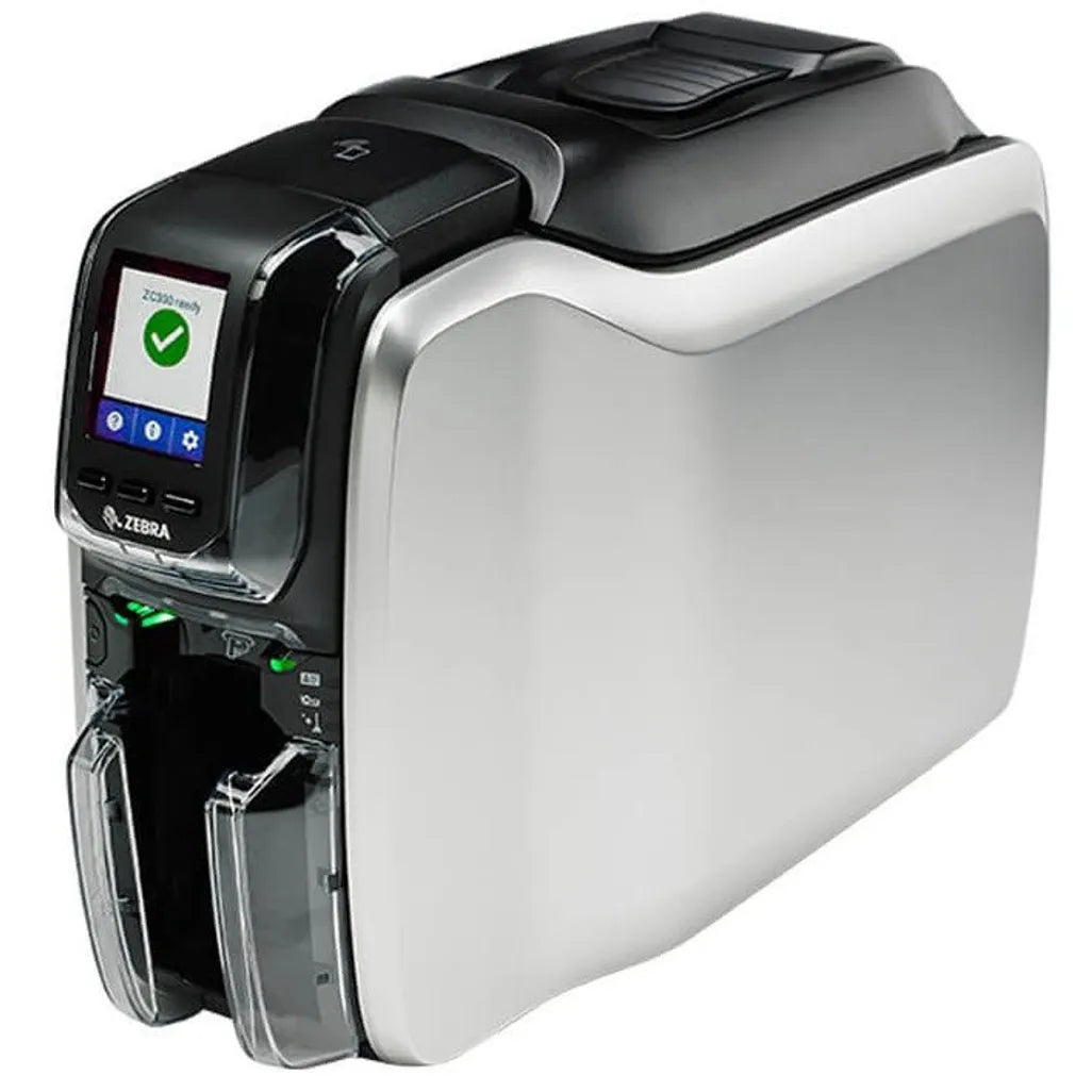 Zebra ZC300; Dual Sided; UK/EU; USB & Ethernet;CardStudio 2.0 (Standard) application; 200 PVC cards;; YMCKO K (200 Images) - TecAfrica Solutions