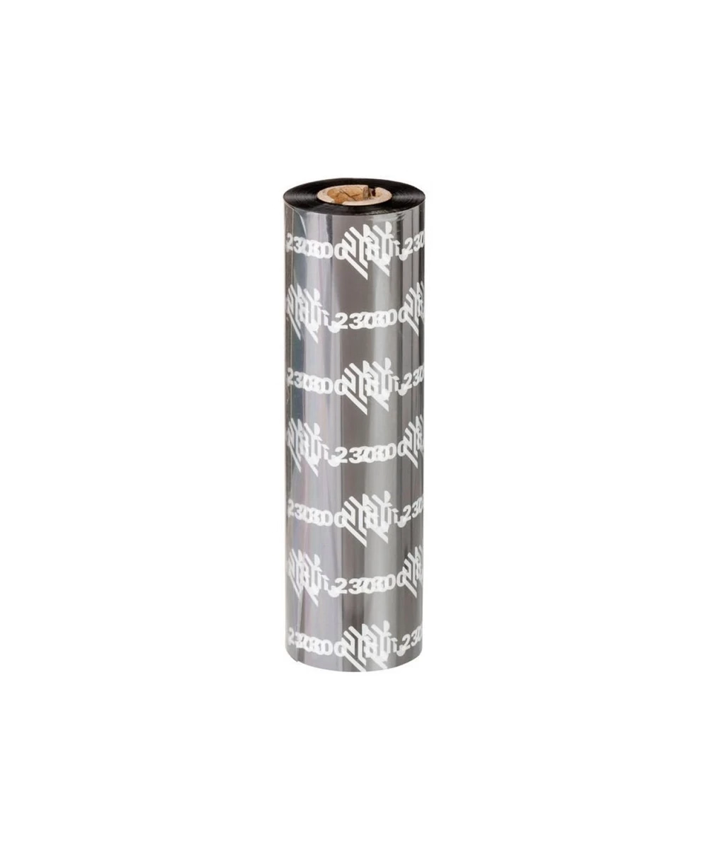 Zebra Original Wax Ribbon; 110mmx74m; 2300; Standard; 12mm core for GC; GK and ZD Series (single ribbon)